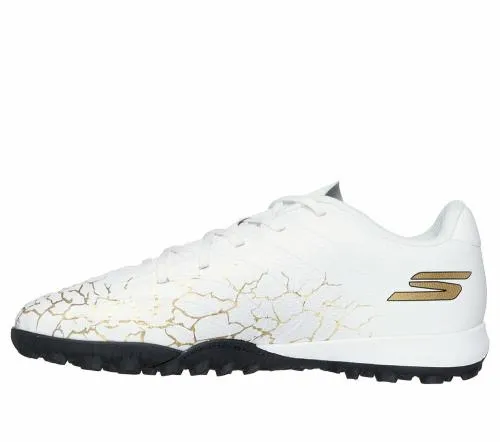 SKX15 Jr Youth TF White Black Gold Kids SKECHERS Big Kids UK Sizes 36