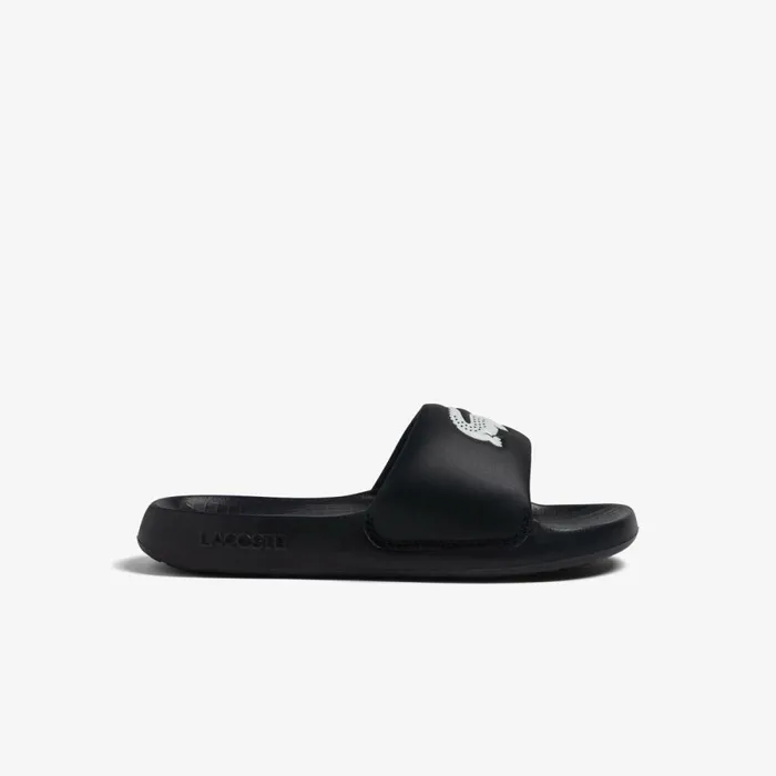 Slides Men Lacoste Men039s Croco 10 Slides Blackwhite 312