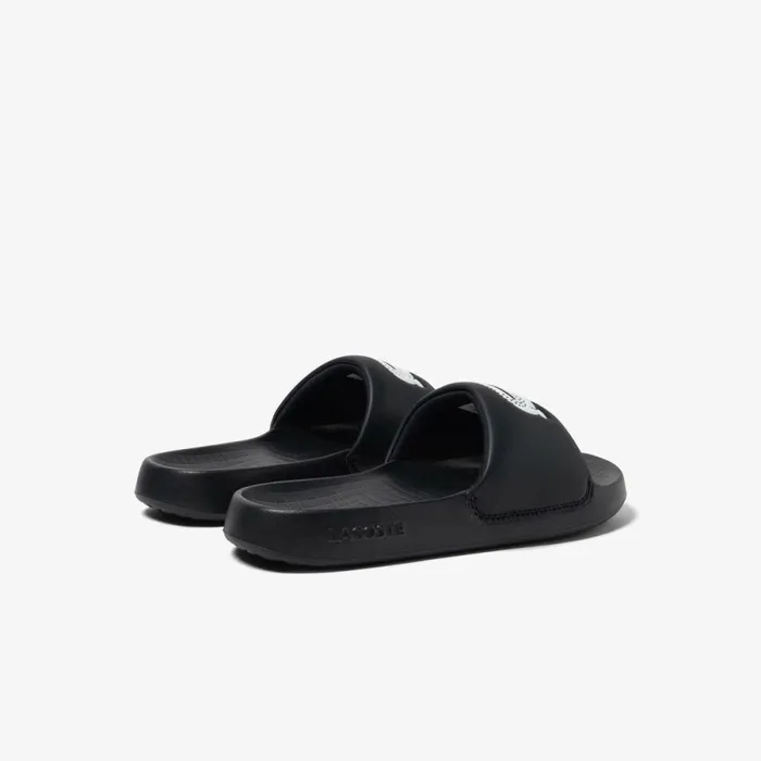 Slides Men Lacoste Men039s Croco 10 Slides Blackwhite 312