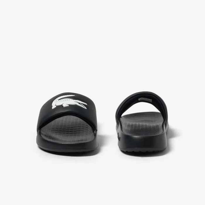 Slides Men Lacoste Men039s Croco 10 Slides Blackwhite 312