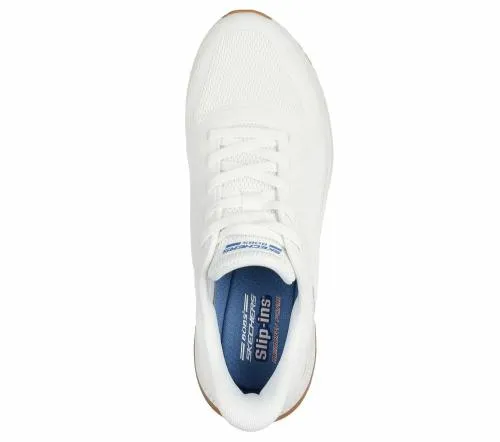 Slipins BOBS Sport Squad Chaos 4 White Men SKECHERS SlipOn