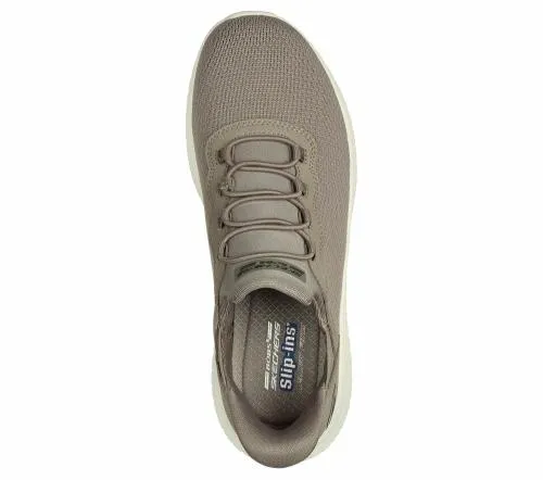 Slipins BOBS Sport Squad Chaos Taupe Women SKECHERS SlipOn