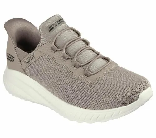Slipins BOBS Sport Squad Chaos Taupe Women SKECHERS SlipOn