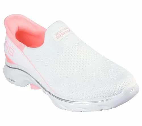Slipins GO WALK 7 8211 Mia White Pink Women SKECHERS SlipOn