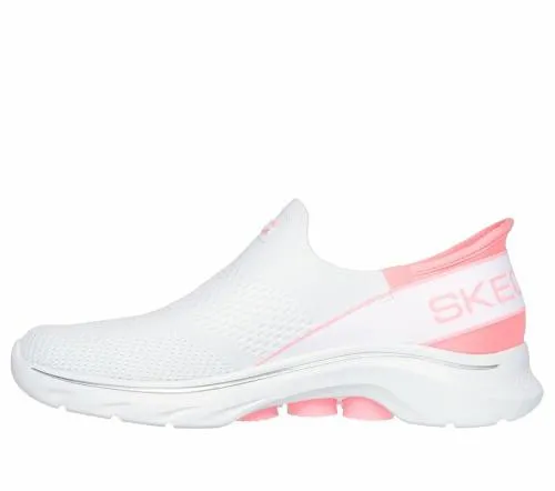 Slipins GO WALK 7 8211 Mia White Pink Women SKECHERS SlipOn