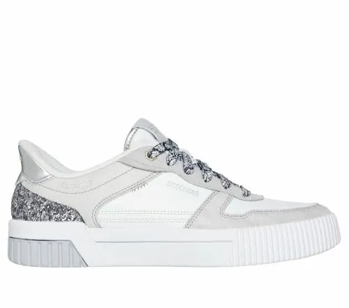 Slipins Jade 8211 Radiant Roar White Silver Women SKECHERS SlipOn