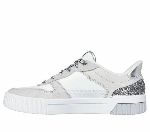 Slipins Jade 8211 Radiant Roar White Silver Women SKECHERS SlipOn