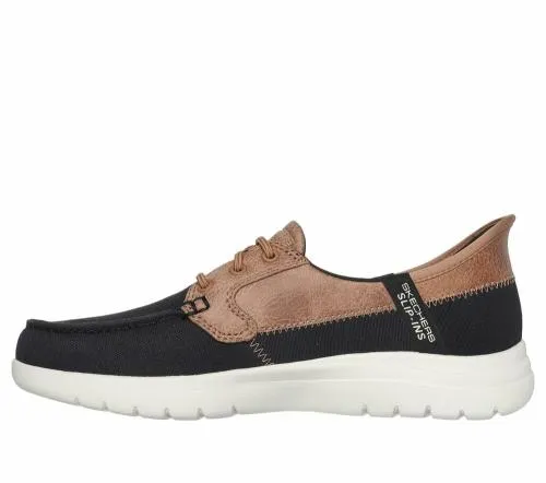 Slipins OntheGO Flex 8211 Palmilla Black White Women SKECHERS SlipOn