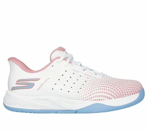 Slipins Relaxed Fit Viper Court Reload White Light Blue Women SKECHERS SlipOn
