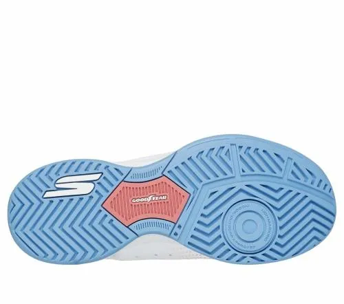 Slipins Relaxed Fit Viper Court Reload White Light Blue Women SKECHERS SlipOn