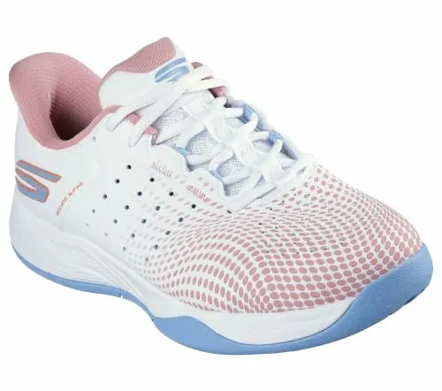 Slipins Relaxed Fit Viper Court Reload White Light Blue Women SKECHERS SlipOn