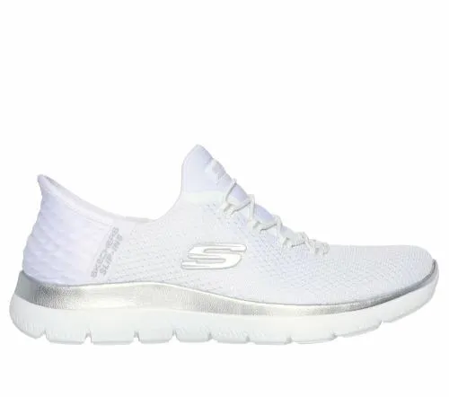 Slipins Summits 8211 Diamond Dream White Silver Women SKECHERS SlipOn
