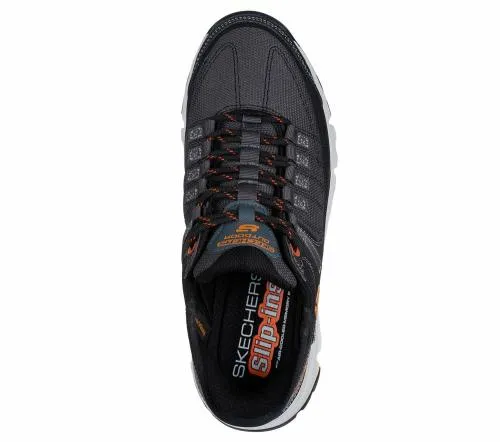 Slipins Summits AT Gray Orange Men SKECHERS SlipOn