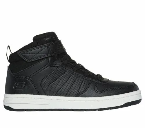 Smooth Street 8211 Vorrez Black White Kids SKECHERS Kids UK Sizes 9525