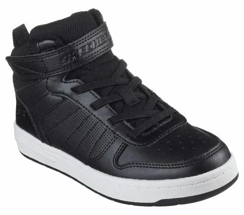 Smooth Street 8211 Vorrez Black White Kids SKECHERS Kids UK Sizes 9525