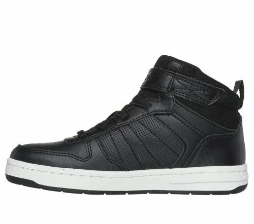 Smooth Street 8211 Vorrez Black White Kids SKECHERS Kids UK Sizes 9525