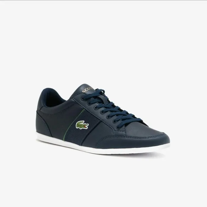 Sneakers Men Lacoste Men039s Leather Sneakers Navygreen 2s3