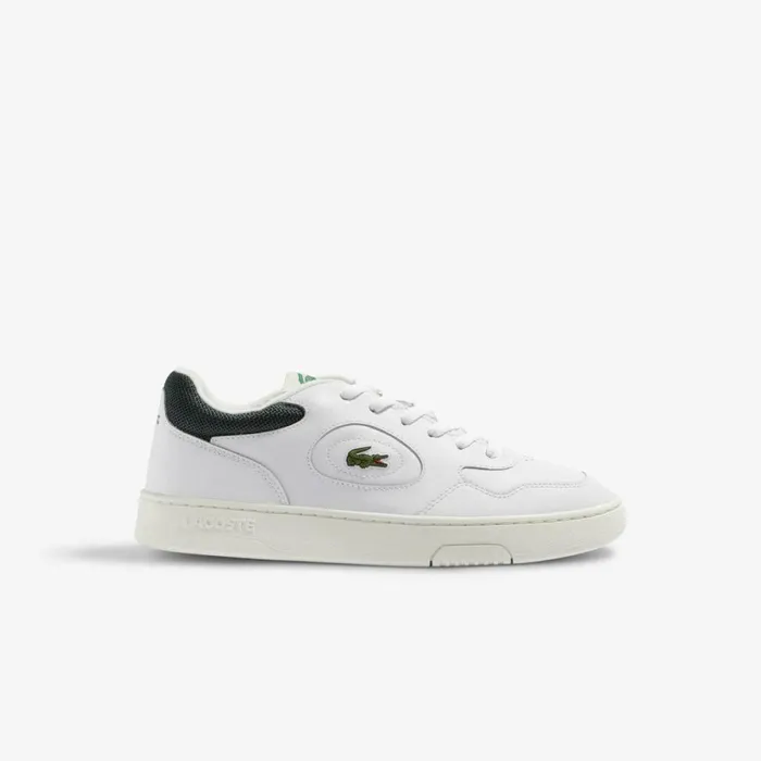 Sneakers Men Lacoste Men039s Lineset Leather Sneakers Whitedark Green 1r5