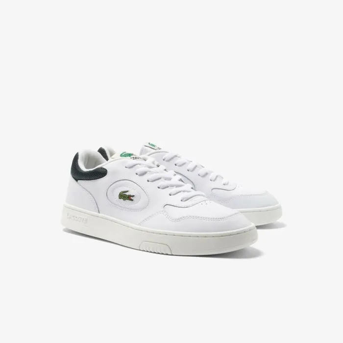 Sneakers Men Lacoste Men039s Lineset Leather Sneakers Whitedark Green 1r5