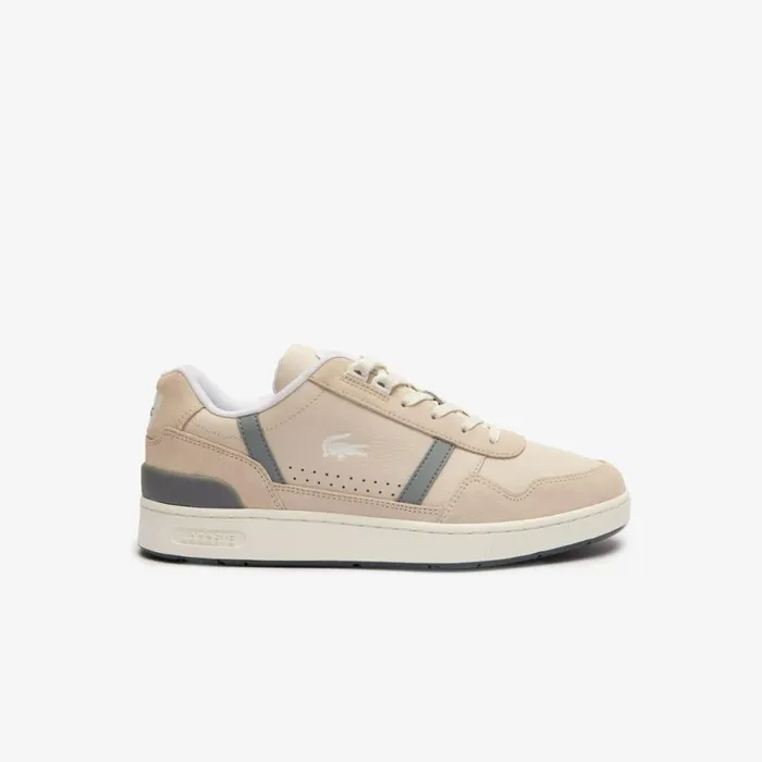 Sneakers Men Lacoste Men039s TClip Tonal Leather Sneakers Off Whtgry 2b7
