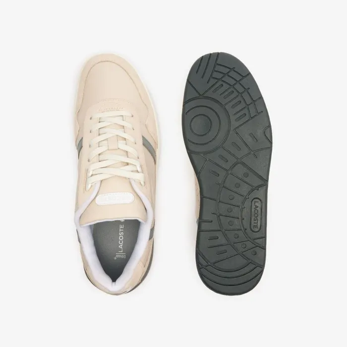 Sneakers Men Lacoste Men039s TClip Tonal Leather Sneakers Off Whtgry 2b7