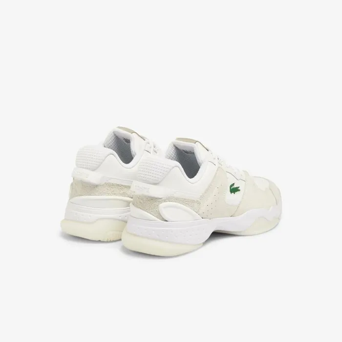 Sneakers Men Lacoste Men039s TPoint Leather And Suede Sneakers Whtoff Wht 65t