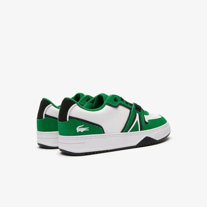Sneakers Men Lacoste Mens L001 Leather Sneakers Whitegreen 082
