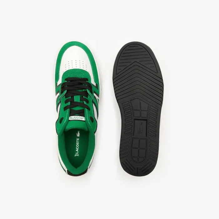 Sneakers Men Lacoste Mens L001 Leather Sneakers Whitegreen 082