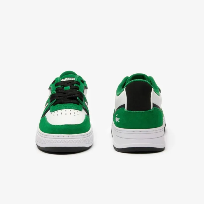 Sneakers Men Lacoste Mens L001 Leather Sneakers Whitegreen 082