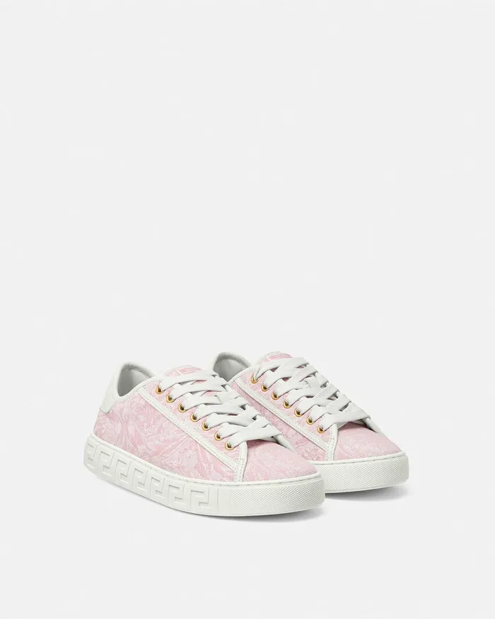 Sneakers Women Versace Barocco Greca Sneakers Pinkprint