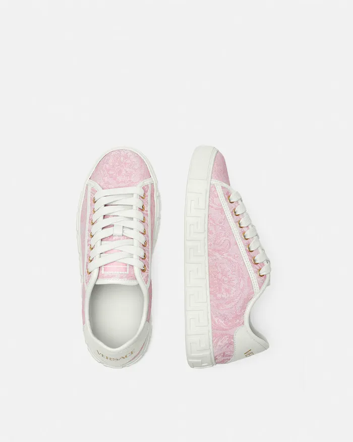 Sneakers Women Versace Barocco Greca Sneakers Pinkprint