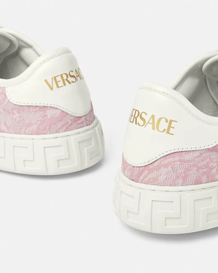 Sneakers Women Versace Barocco Greca Sneakers Pinkprint