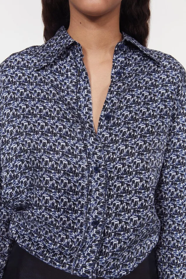 Sofia Brush Shirt Ink Pen Women Rodebjer Shirts and Blouses