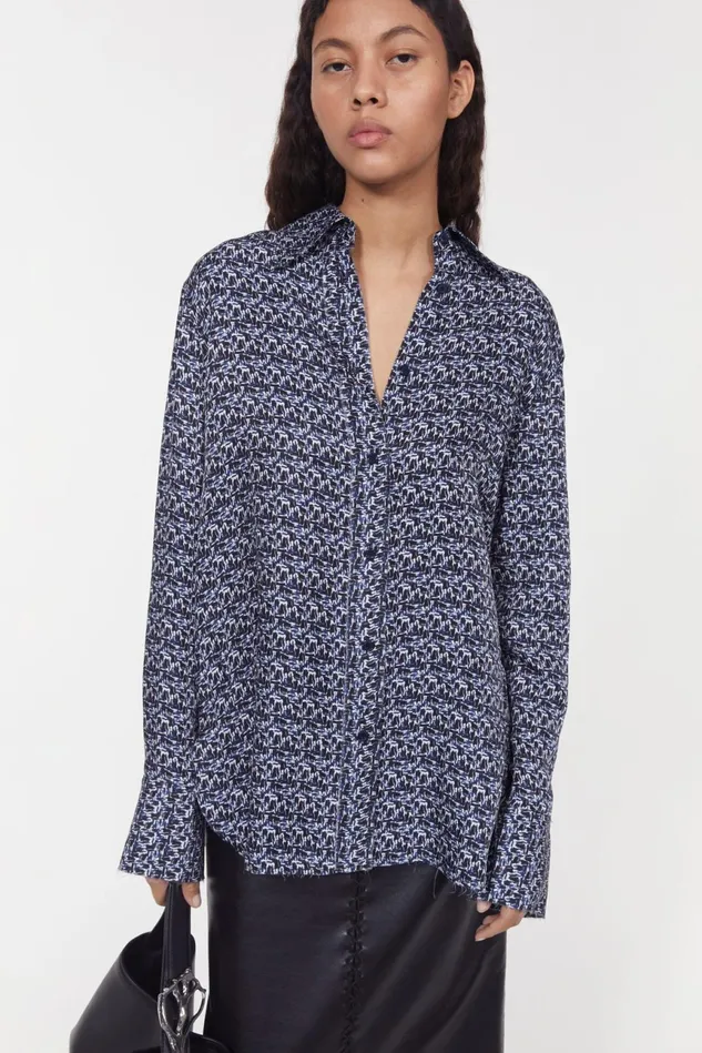 Sofia Brush Shirt Ink Pen Women Rodebjer Shirts and Blouses