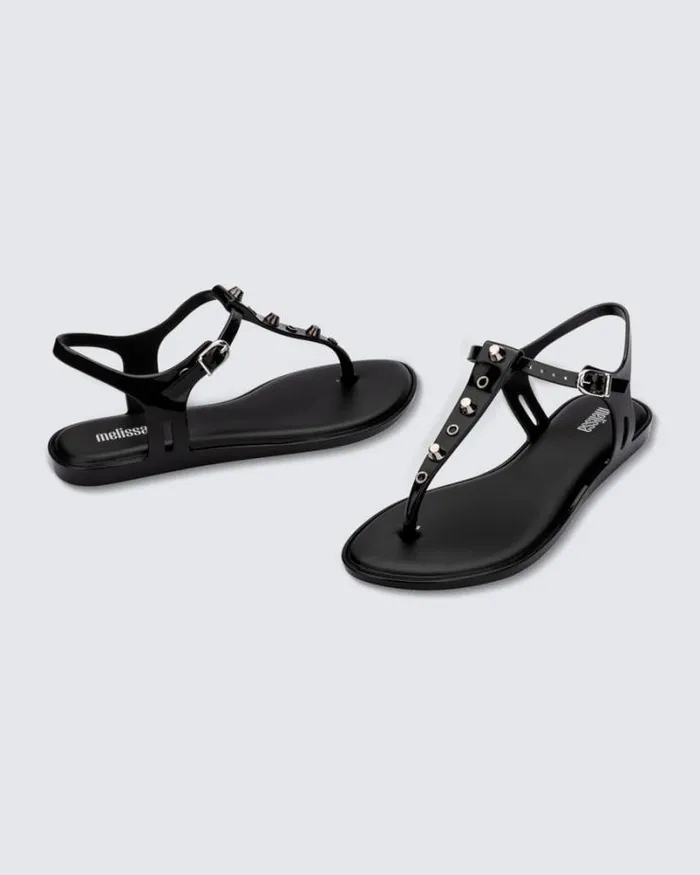 Solar Studs Black Women Melissa Sandals