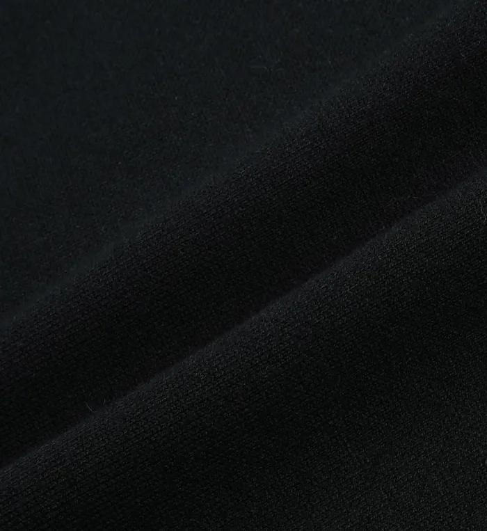 Sporty and Rich Knitwear Women Vendome Minimal Quarter Zip 8211 Black