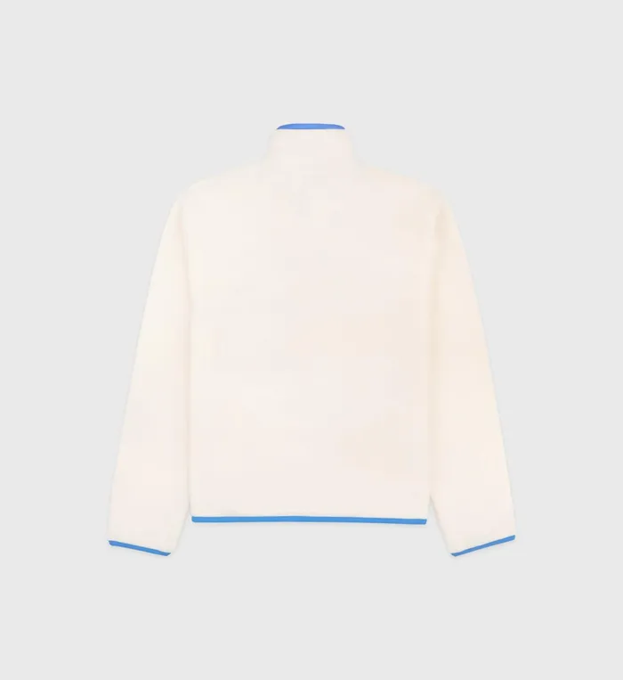 Sporty and Rich Polar Fleece And Sherpa Women Buttoned Polar Sweatshirt 8211 CreamOcean