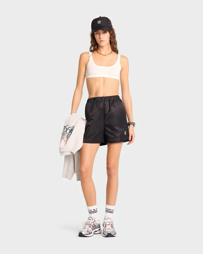 Sporty and Rich Shorts Women Running Woman Nylon Short 8211 BlackWhite