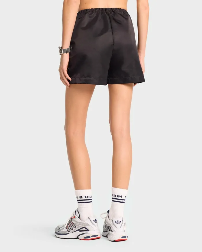 Sporty and Rich Shorts Women Running Woman Nylon Short 8211 BlackWhite