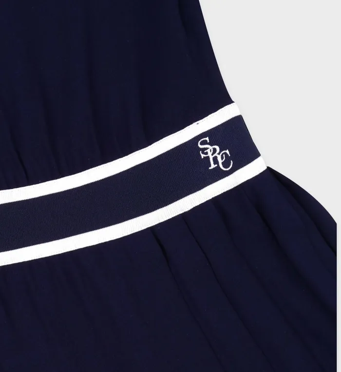 Sporty and Rich Skirts and Dresses Women SRC Phoebe Dress 8211 NavyWhite