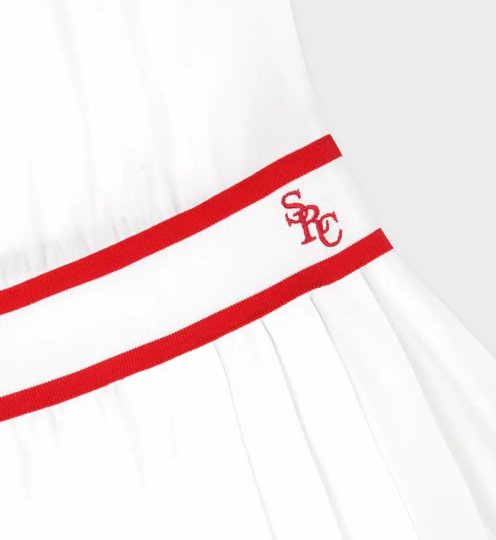 Sporty and Rich Skirts and Dresses Women SRC Phoebe Dress 8211 WhiteRed