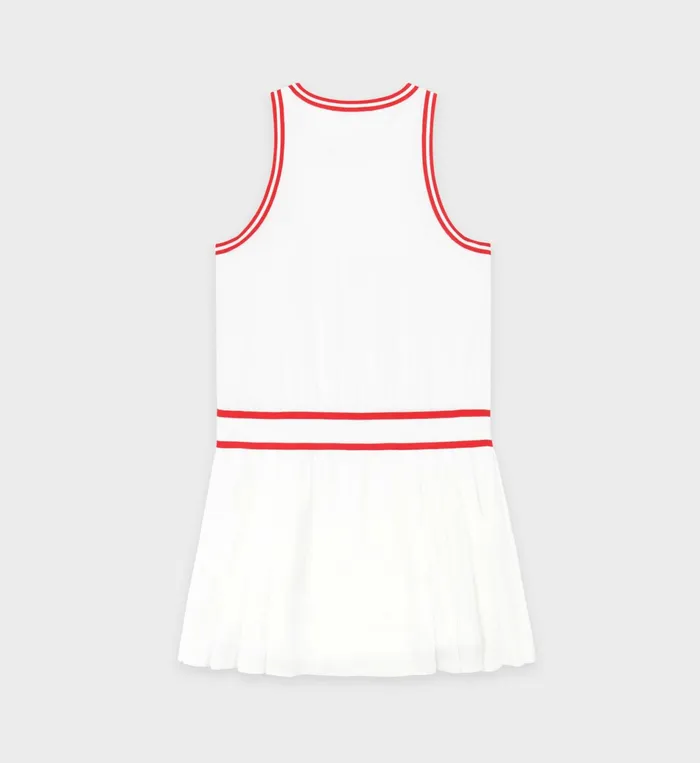 Sporty and Rich Skirts and Dresses Women SRC Phoebe Dress 8211 WhiteRed