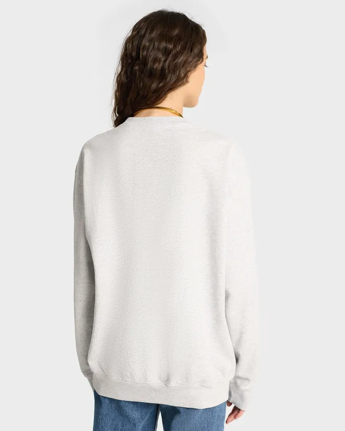 Sporty and Rich Sweatshirts Women California Crewneck 8211 Heather GrayGold