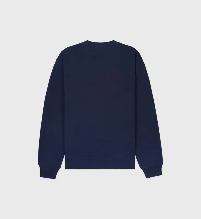 Sporty and Rich Sweatshirts Women Motion Club Crewneck 8211 NavyWhite