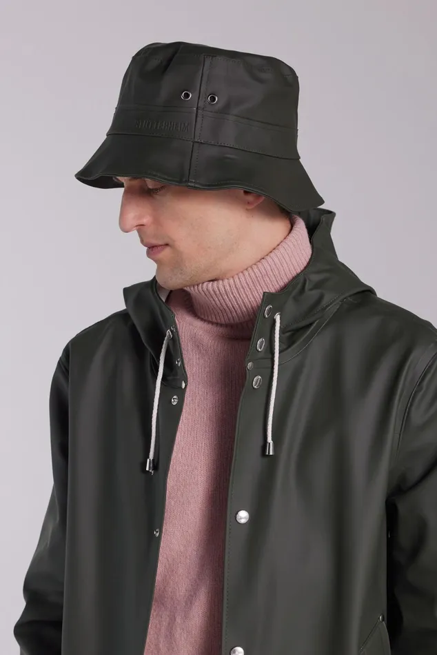 Stutterheim Beckholmen Bucket Hat Green Women Bucket Hats