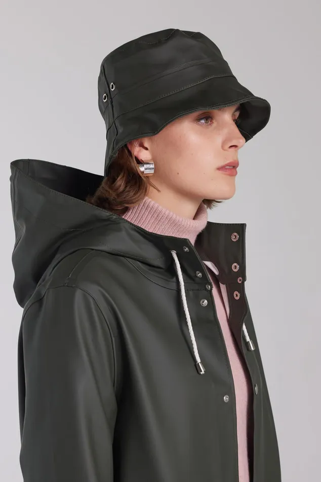 Stutterheim Beckholmen Bucket Hat Green Women Bucket Hats