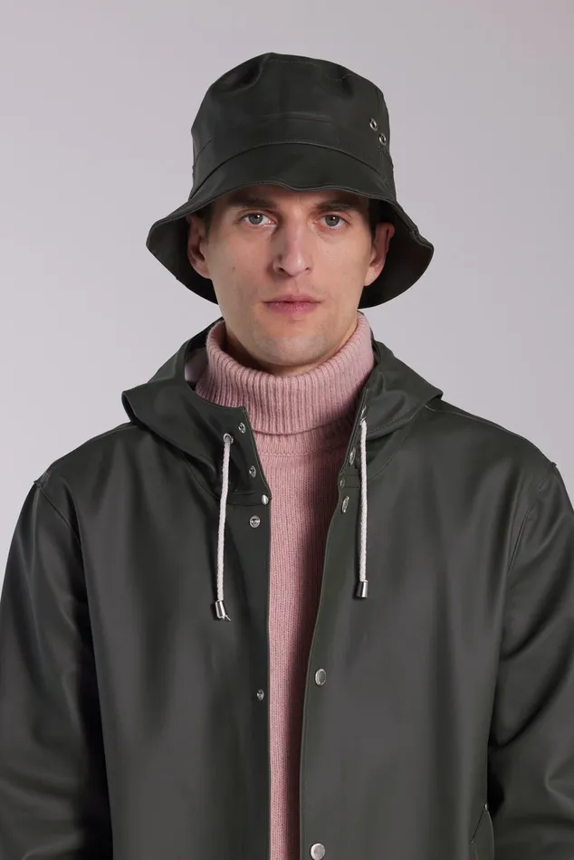 Stutterheim Beckholmen Bucket Hat Green Women Bucket Hats