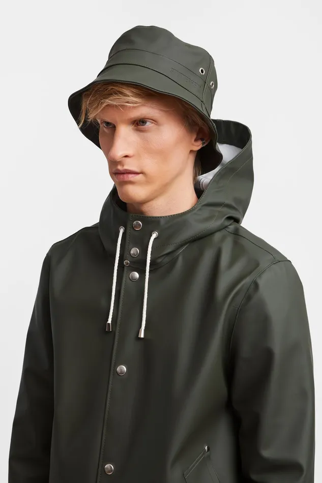 Stutterheim Beckholmen Bucket Hat Green Women Bucket Hats
