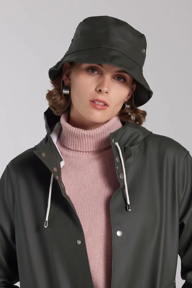Stutterheim Beckholmen Bucket Hat Green Women Bucket Hats