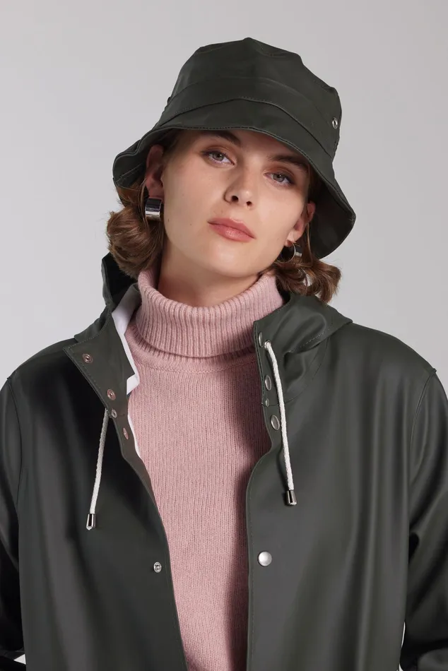 Stutterheim Beckholmen Bucket Hat Green Women Bucket Hats